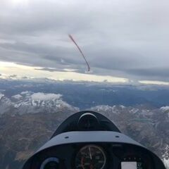 Flugwegposition um 10:45:31: Aufgenommen in der Nähe von Gemeinde Lorüns, Lorüns, Österreich in 3833 Meter